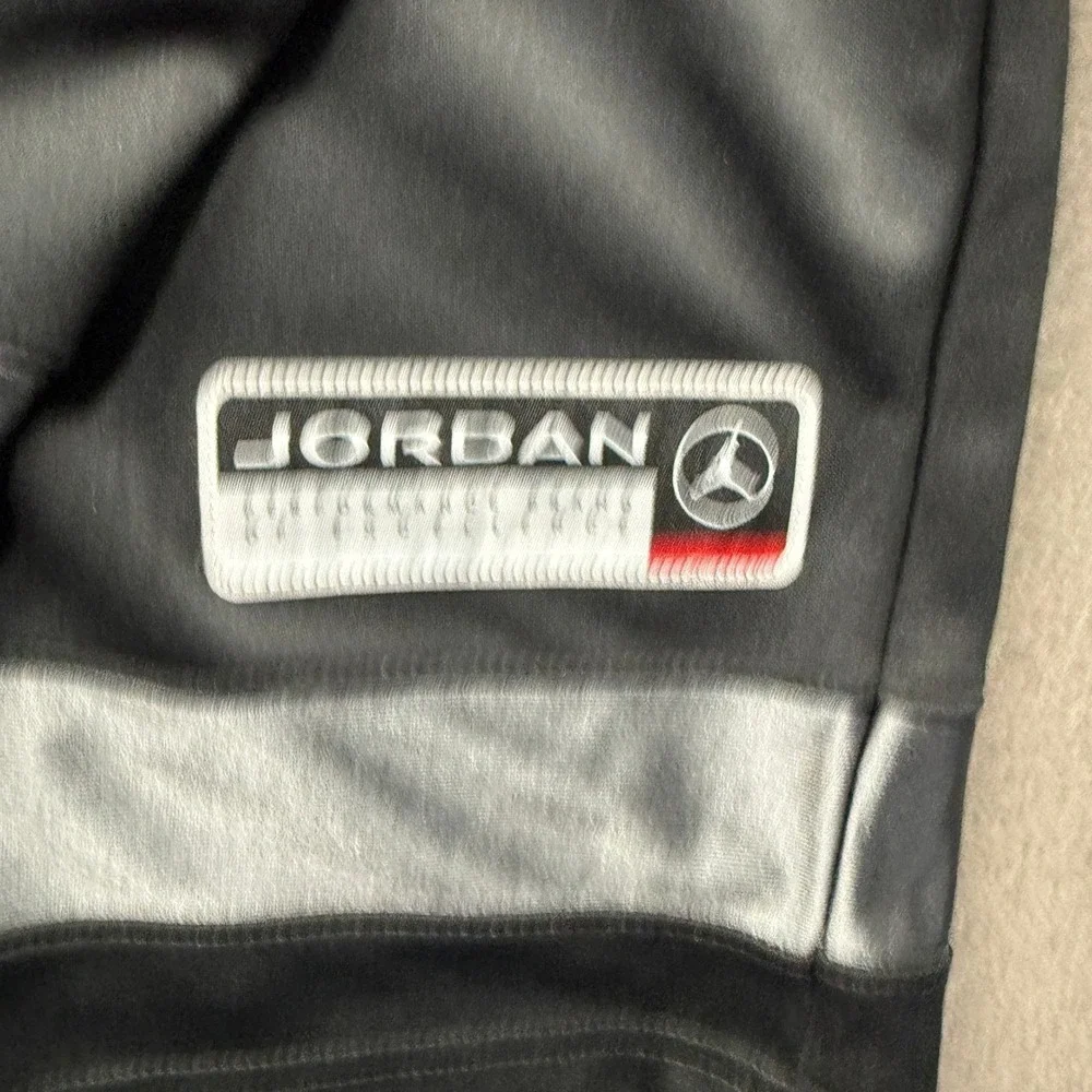Jordan Jersey Mens XL Black Silver Oversized Long Sleeve 23 HV0109-010